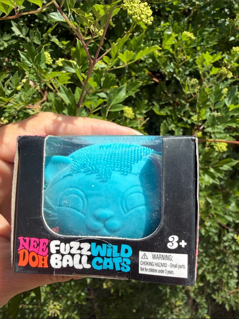 Wild Cats Fuzz Ball — Blue Velvet Squeeze Toy